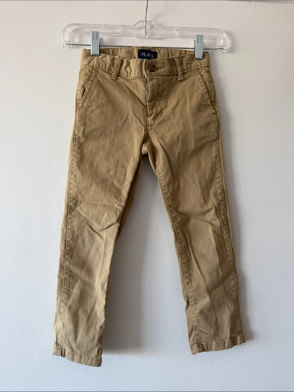 The Children's Place Boys Chino Pants Bundle (2 Pairs) Khaki Tan Black Size 5